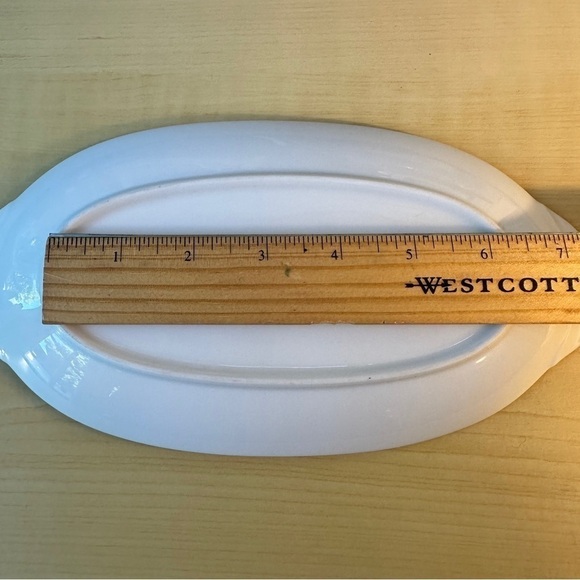 Vintage Legacy by Noritaki Formal butter dish Serving platter blue, white & gold - Picture 10 of 15